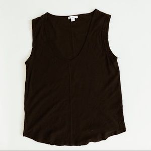 james perse black tank top.